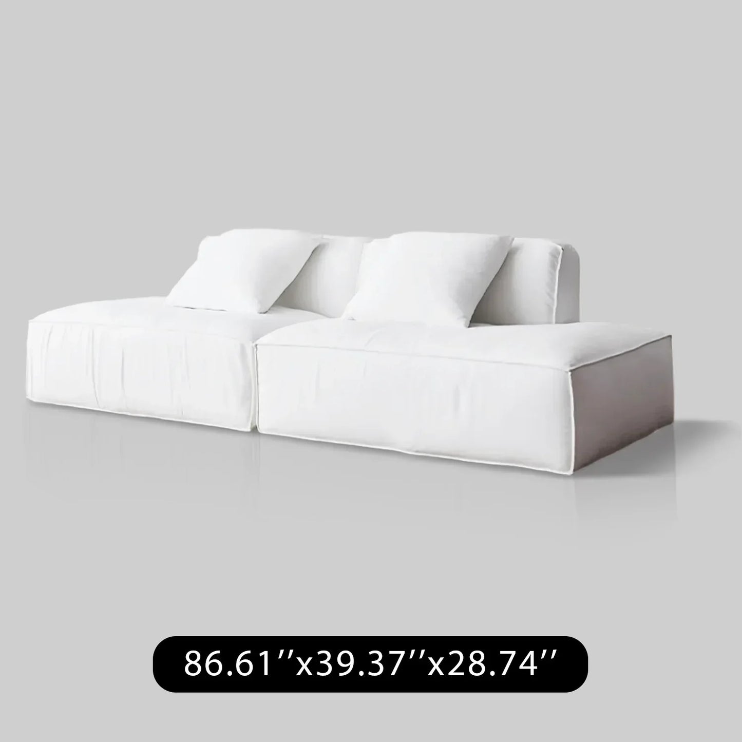 Linen Floating Island Sofa